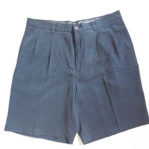 Tommy Bahama 35 black pleated shorts Silk